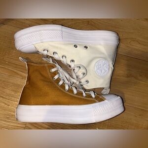 Custom Platform High top Converse